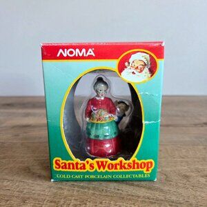 Noma Santa's Workshop Cold Cast Porcelain Collectables 1993 in original box.